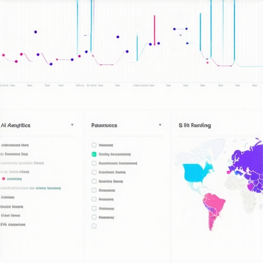 AI-Powered Local SEO Dashboard A detailed dashboard displaying AI analytics and Google Maps ranking data