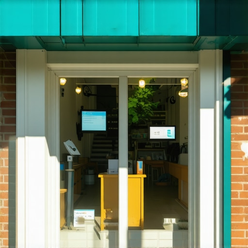 Geotagged virtual tour of a business storefront enhancing local SEO