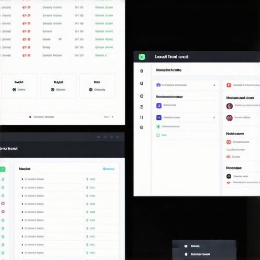 Local SEO Dashboard with Geo-Targeted Content and Analytics Screenshot of a local SEO analytics dashboard showing maps, reviews, and keyword data