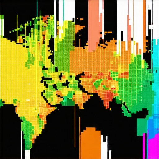Heatmap showing foot traffic and customer clusters around local businesses