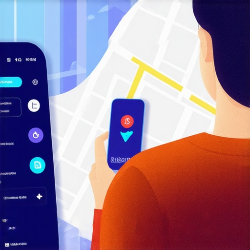 Voice Search and Local SEO 2024 Person using voice assistant for local search with digital map