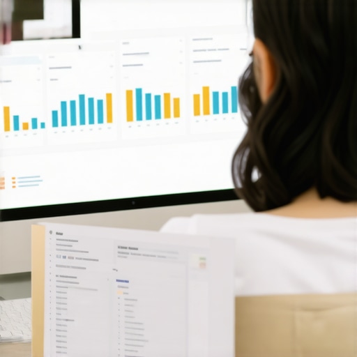 Expert analyzing local SEO data with analytics platform.