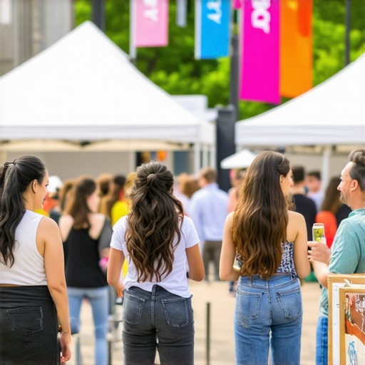 Community Engagement Event for Local Business Local business sponsoring community event with active participation