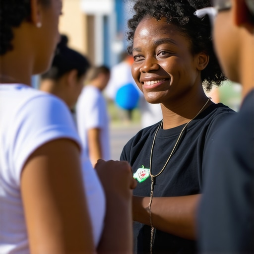 Community Engagement for Local SEO Local business actively participating in community event to boost local SEO