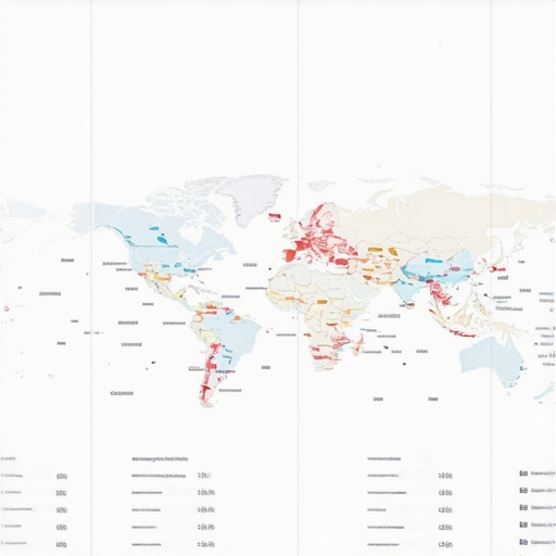 Screenshot of a local SEO analytics dashboard showing maps and keyword performance