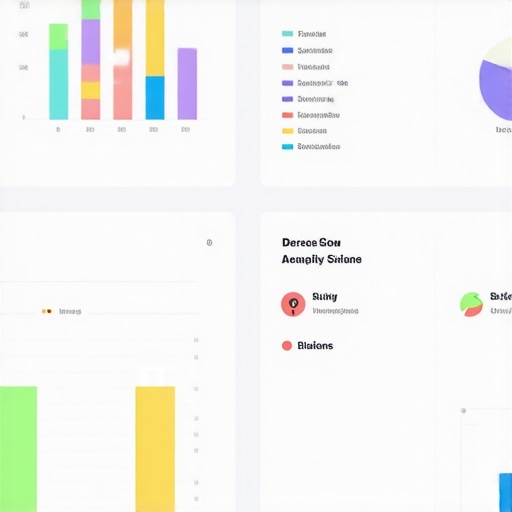 A futuristic dashboard showing local SEO metrics, maps, and analytics for 2025