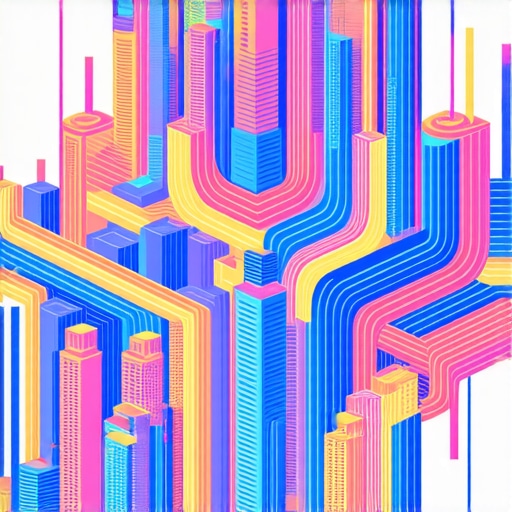 Illustration showing AI algorithms analyzing data streams for local SEO enhancements.