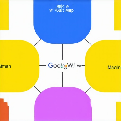 Visual diagram showing the various signals influencing Google local map rankings including behavioral and AI-based factors.