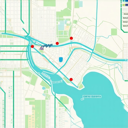 Layered Local SEO Signals Map Digital map illustrating layered local SEO signals and analytics for advanced geospatial analysis.