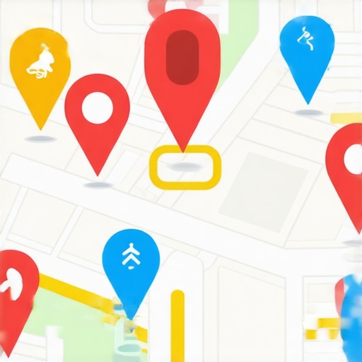 Local Business Map Interaction Interactive digital map showcasing local business locations and customer interactions