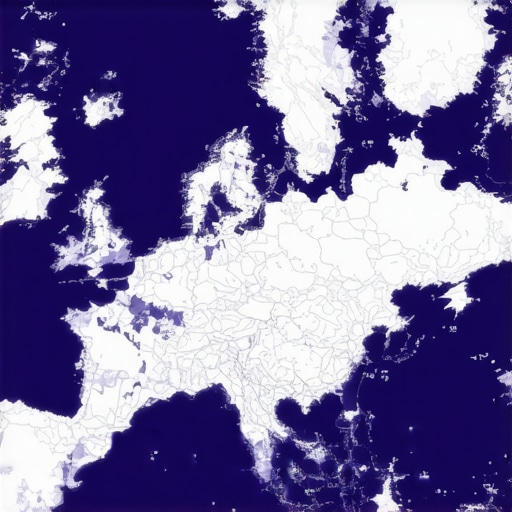 Visual representation of AI-driven location intelligence dashboard with maps and data visualizations