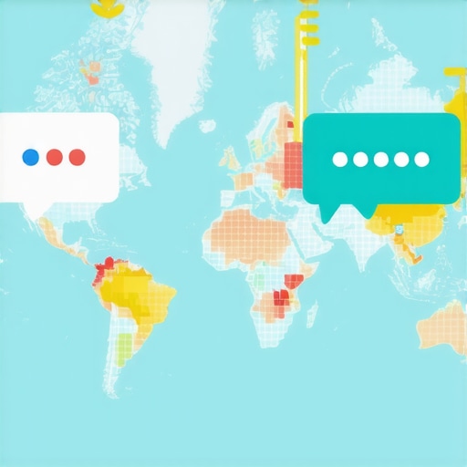 Graphic showing AI processing voice queries for local business searches