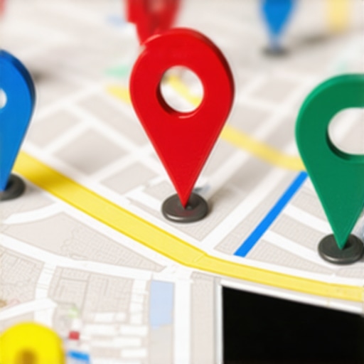 Digital map highlighting localized data and strategic points