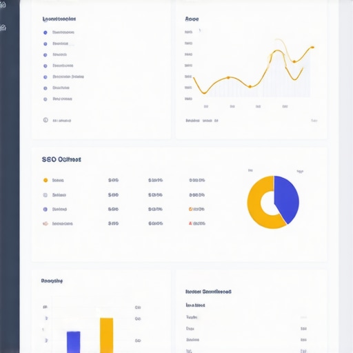 Screenshot of a comprehensive local SEO analytics dashboard showing various performance metrics.