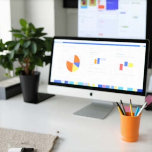 Advanced Local SEO Analytics in Action Business analyst reviewing local SEO data on multiple screens