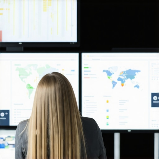 Business owner reviewing detailed local SEO data on a digital screen