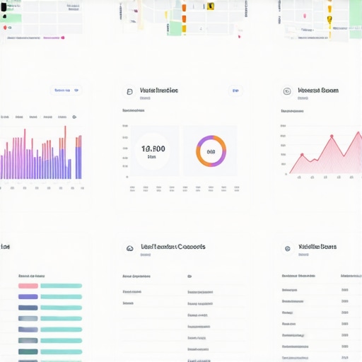 Advanced Local SEO Dashboard Screenshot of a sophisticated local SEO analytics dashboard displaying maps, rankings, and performance metrics.