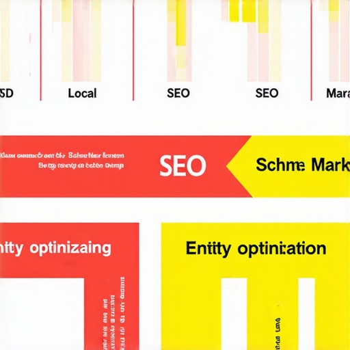 Infographic showing complex local SEO tactics for Google Maps dominance.
