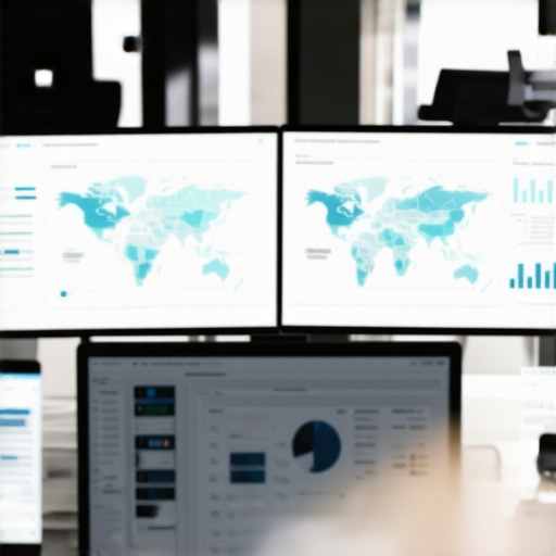 A team of digital marketers analyzing local SEO performance metrics and maps