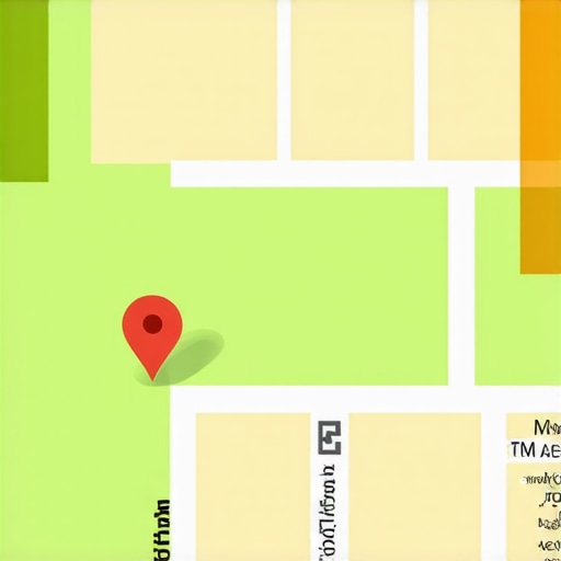 Visualization of layered local signals and AI data points improving map ranking visibility.