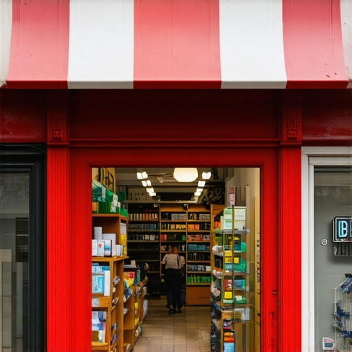 Immersive Visual Content in Local SEO Augmented reality overlay displaying a virtual storefront for local business.