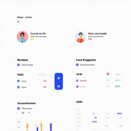 Review Management Dashboard for Local SEO Screenshot of review analytics and engagement metrics for local SEO optimization