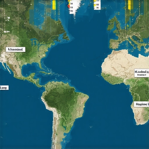 A visual map illustrating strategic placement of niche citations across various local and industry-specific websites for SEO optimization