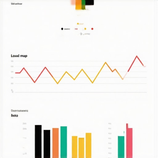 A digital interface showing local map analytics and performance metrics for SEO verification.