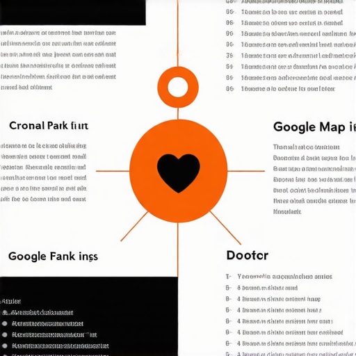 Infographic illustrating key local SEO ranking signals for Google Maps